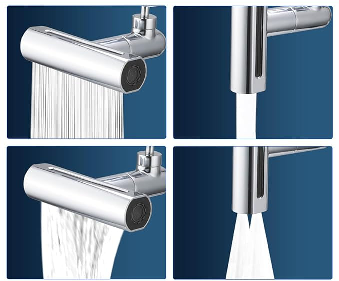 Grifo giratorio con cascada para extensión 4en1