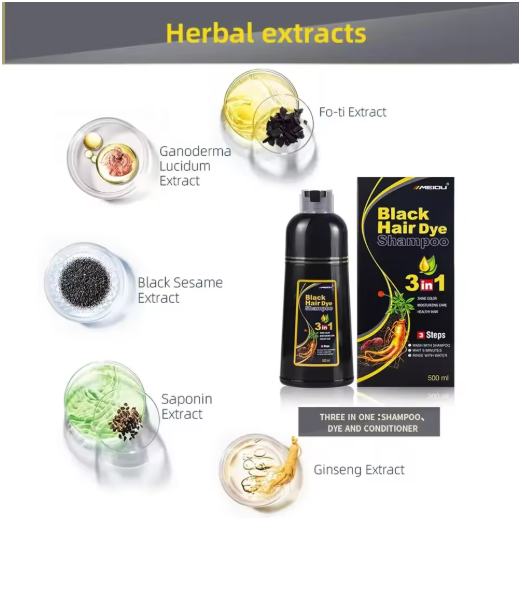 Champú para Canas 300 ml Negro