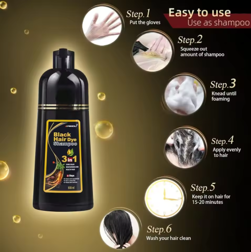 Champú para Canas 300 ml Negro